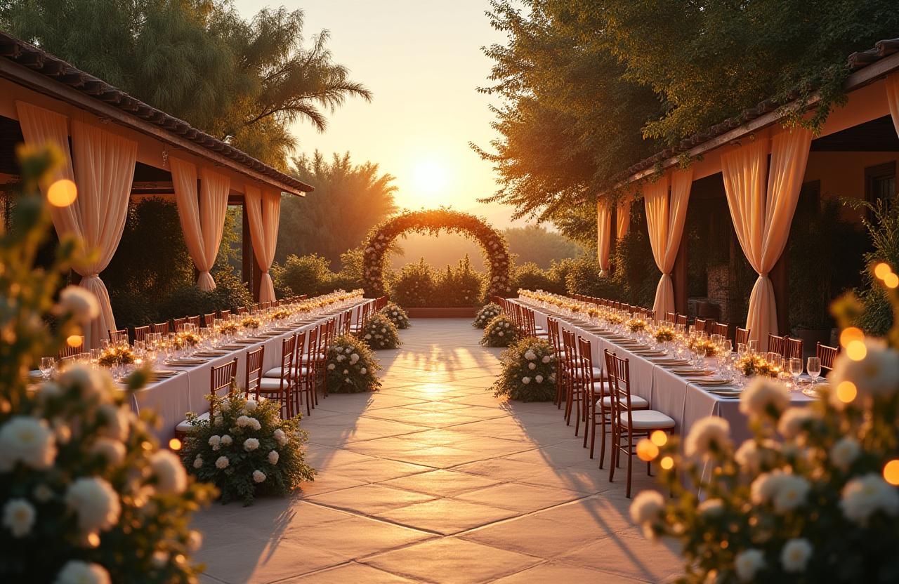 Elegante montaje de boda en Guadalajara
