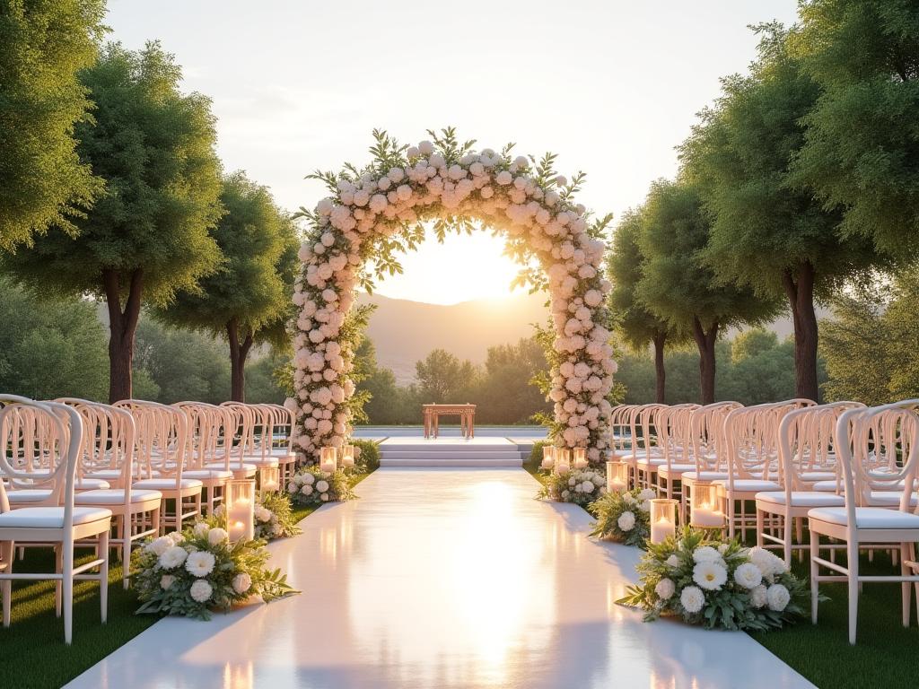 Decoración personalizada para boda al aire libre en Guadalajara